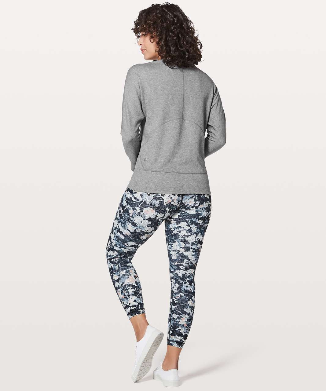 Lululemon Time Out Crew *Reversible - Heathered Bleached Coral / Heathered Medium Grey