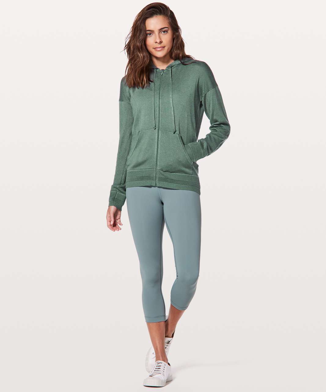 Lululemon Wake Up & Go Sweater - Graphite Green - lulu fanatics