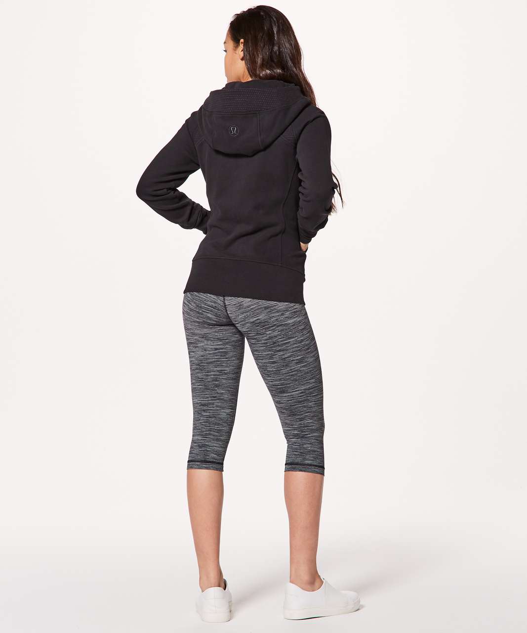 Lululemon Scuba Hoodie *Light Cotton Fleece Sashiko - Black / Black