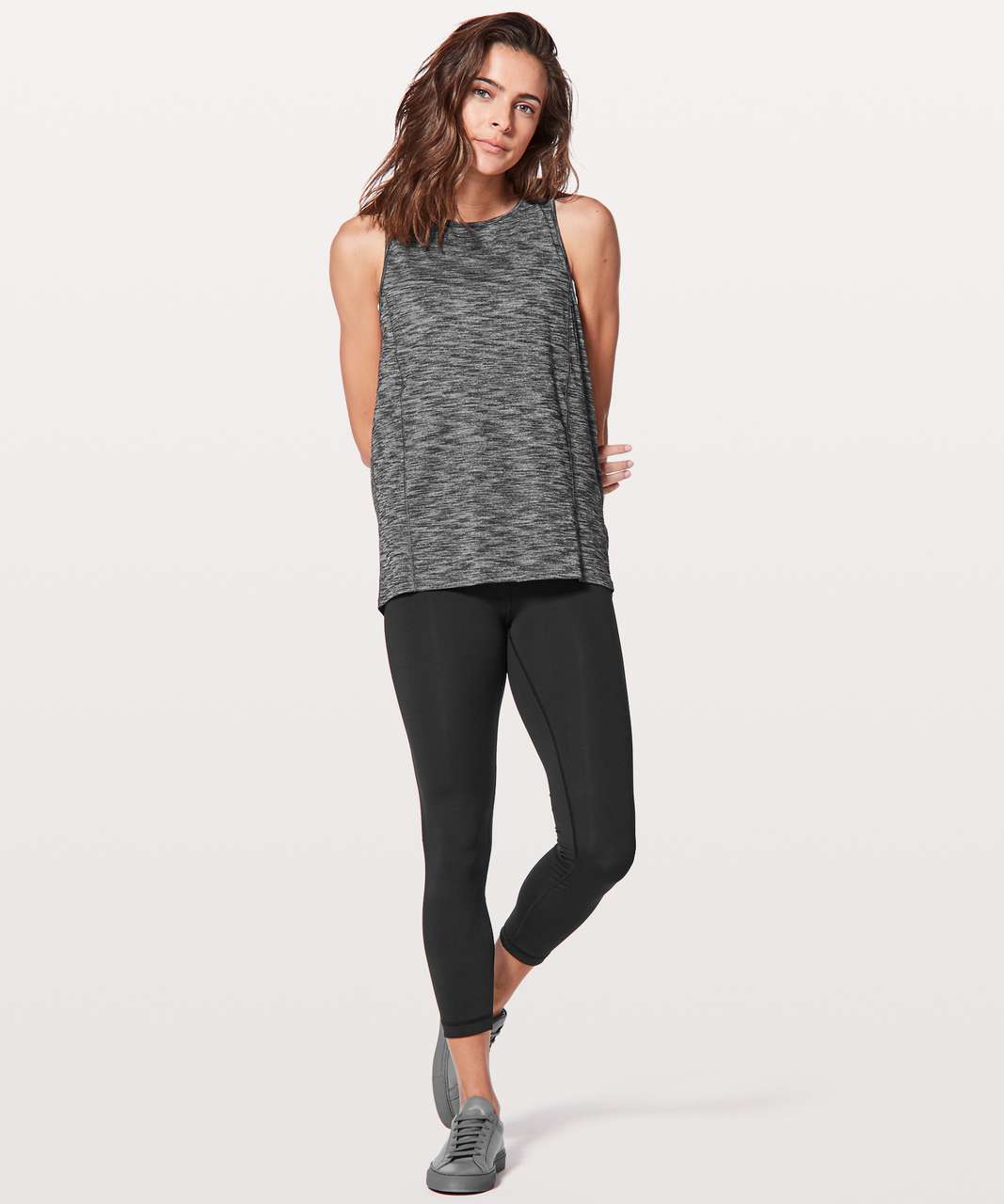 Lululemon Low Key Tank *Silver - Heathered Black