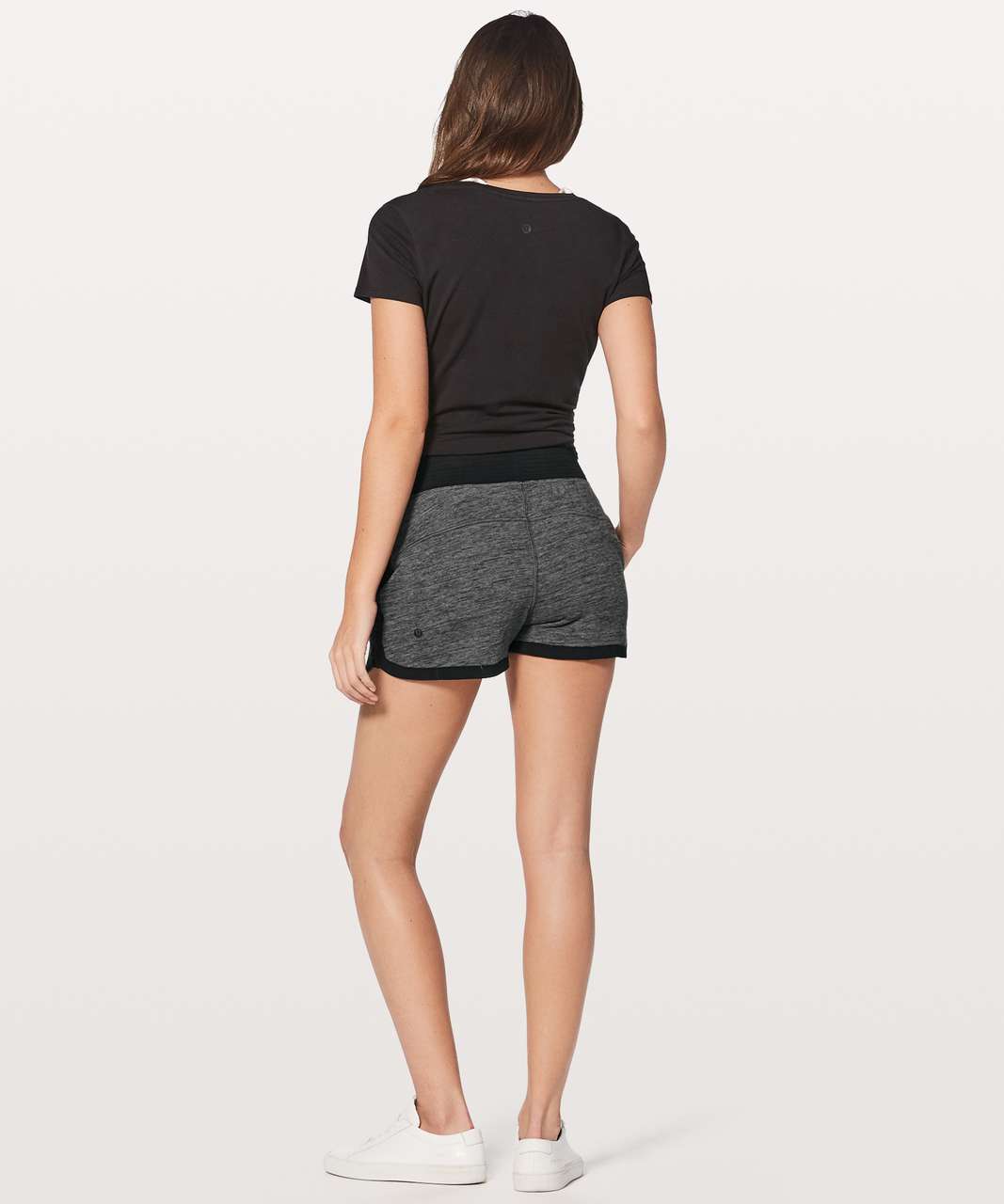 Lululemon Cool & Collected Short *2.5" - Heathered Core Dark Grey / Black