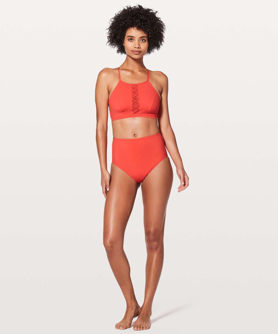 Lululemon Shoreline Top - Red Orange