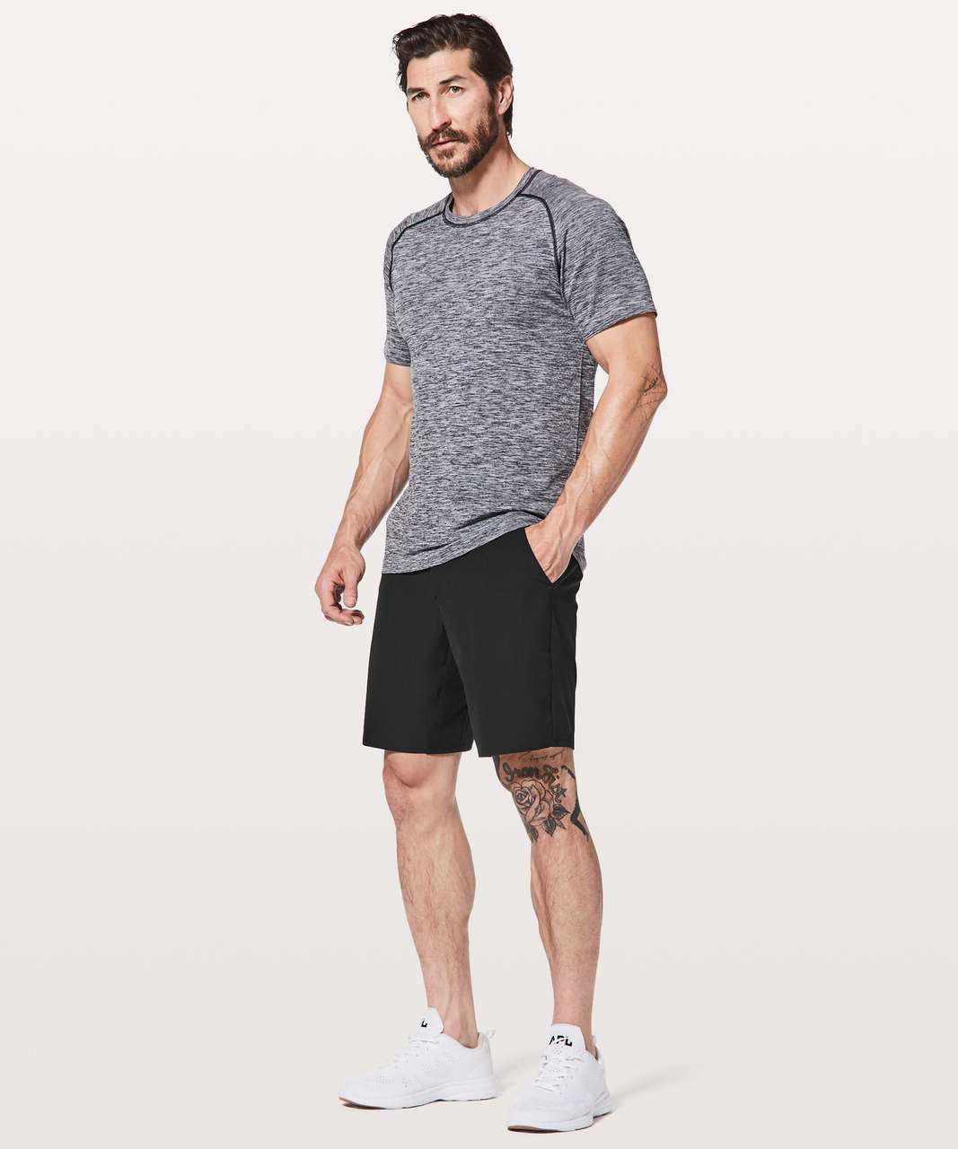 Lululemon License To Train Short *Mesh 8" - Black