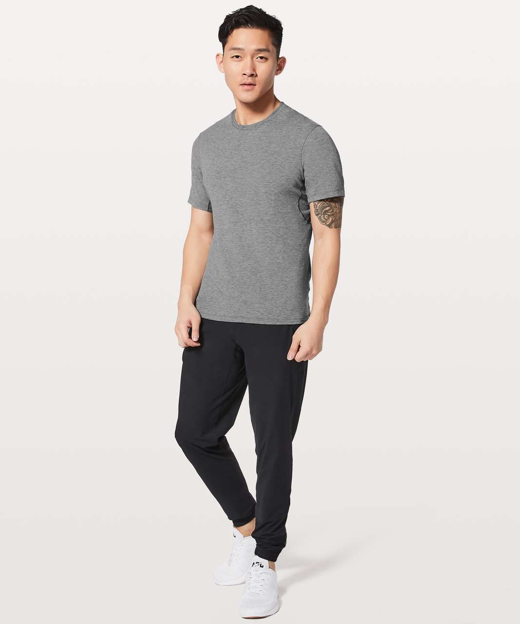 Lululemon Switch Up Short Sleeve - Heathered Black