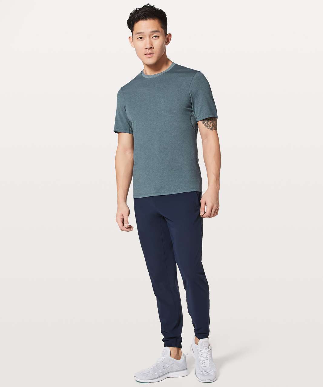 Lululemon Switch Up Short Sleeve - Heathered Iron Blue