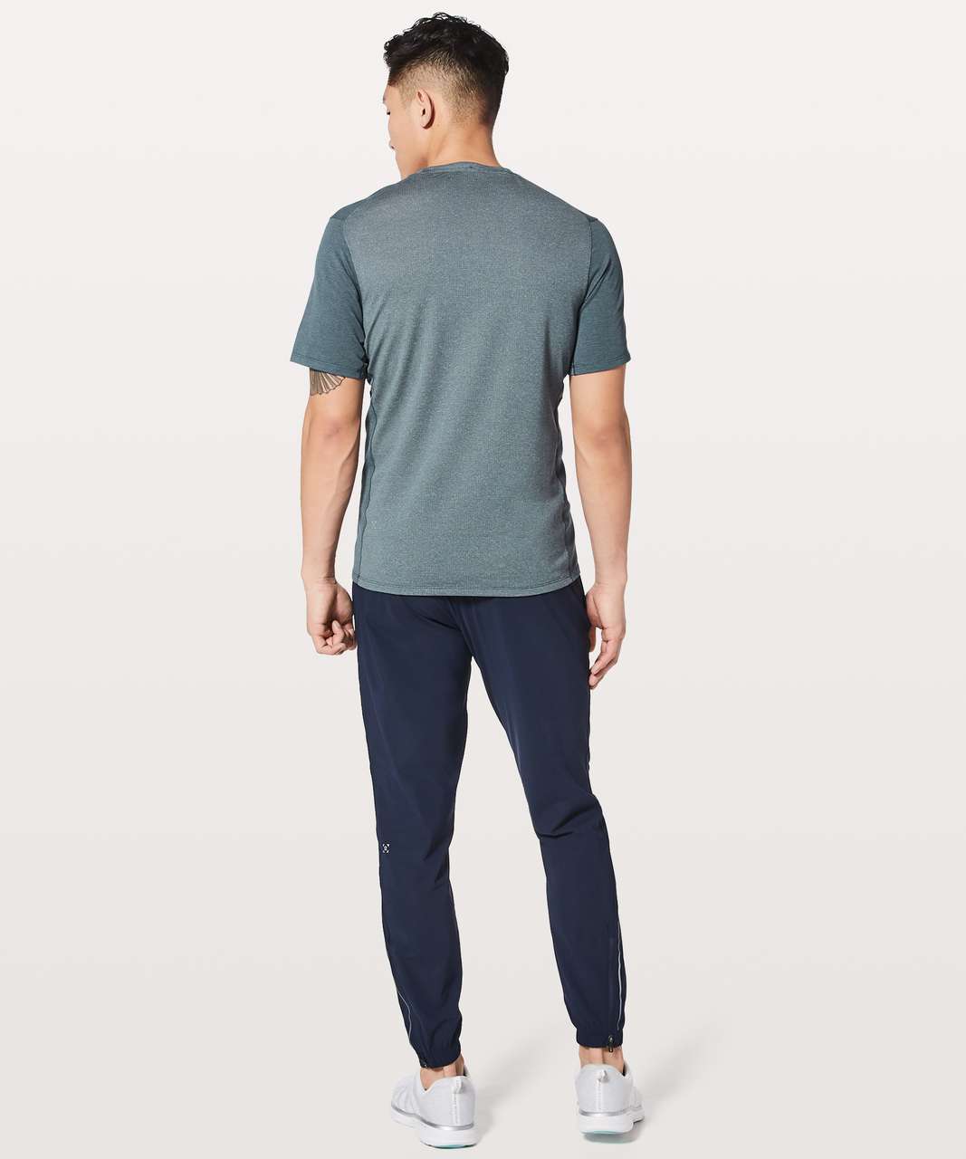 Lululemon Switch Up Short Sleeve - Heathered Iron Blue