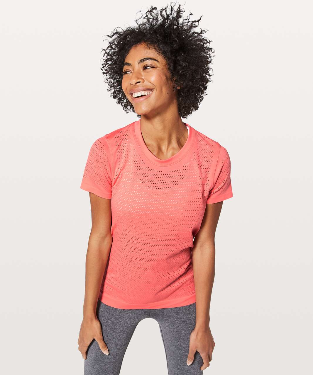 Lululemon Breeze By Short Sleeve *Squad - Light Coral / Light