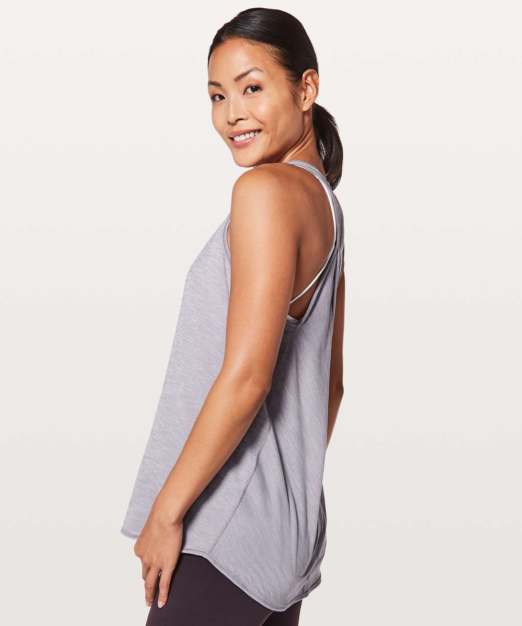 Lululemon Essential Tank - Heathered Dusty Dawn