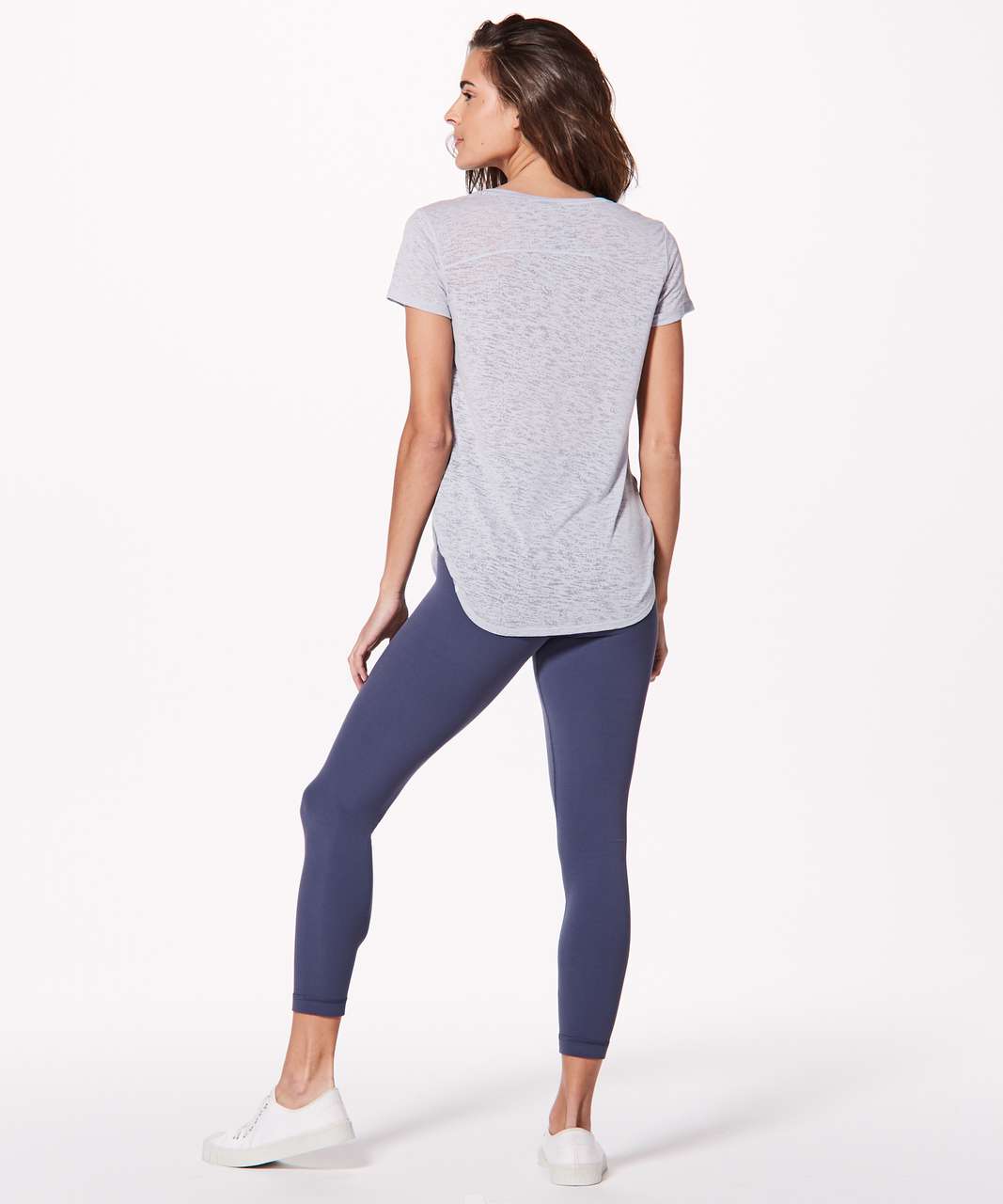 Lululemon Round Two Tee Burnout - Silver Fox