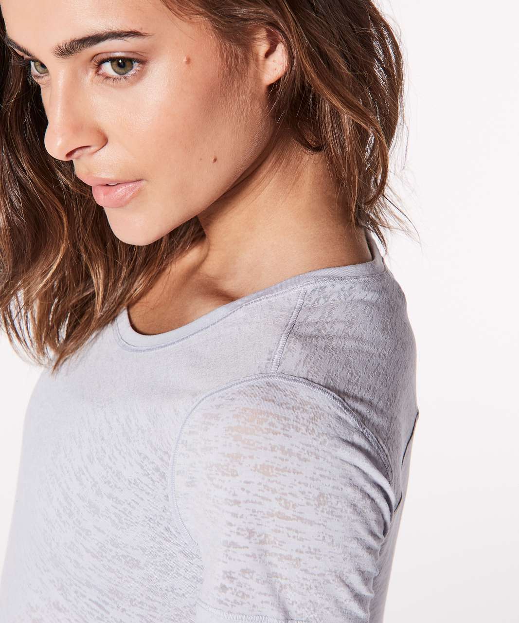 Lululemon Round Two Tee Burnout - Silver Fox - lulu fanatics