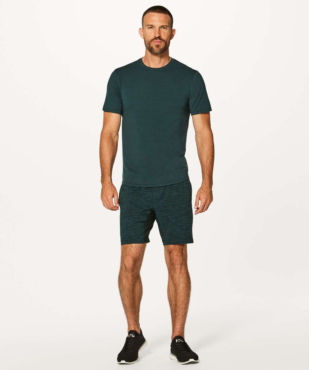 Lululemon T.H.E. Short Linerless 7" - Amplified Dark Emerald Black