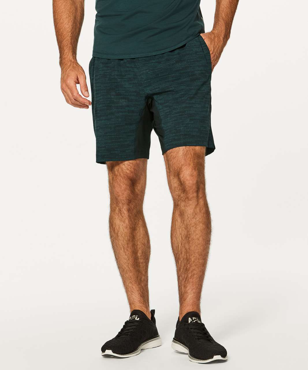 Lululemon T.H.E. Short Linerless 7" - Amplified Dark Emerald Black