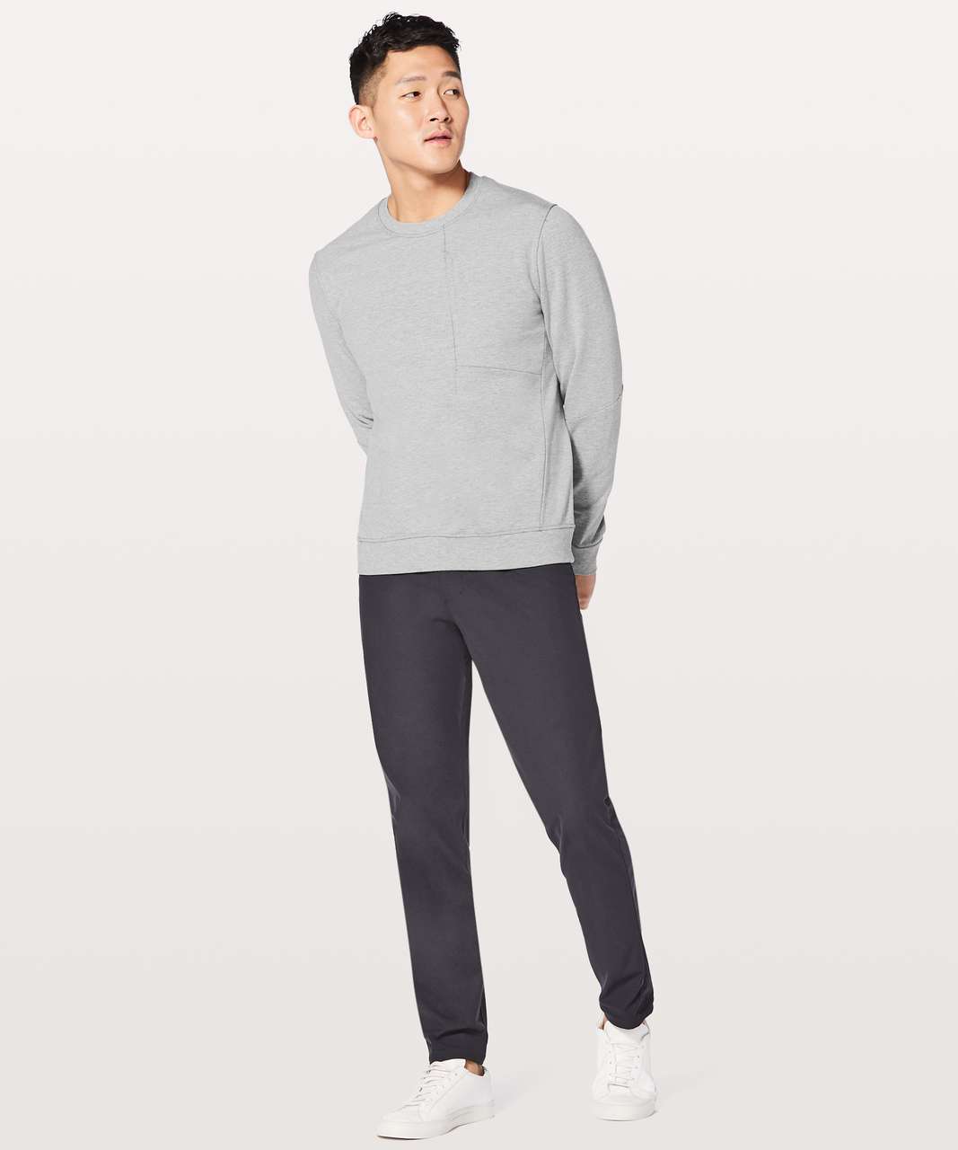 Lululemon City Sweat Crew - Heathered Medium Grey - lulu fanatics