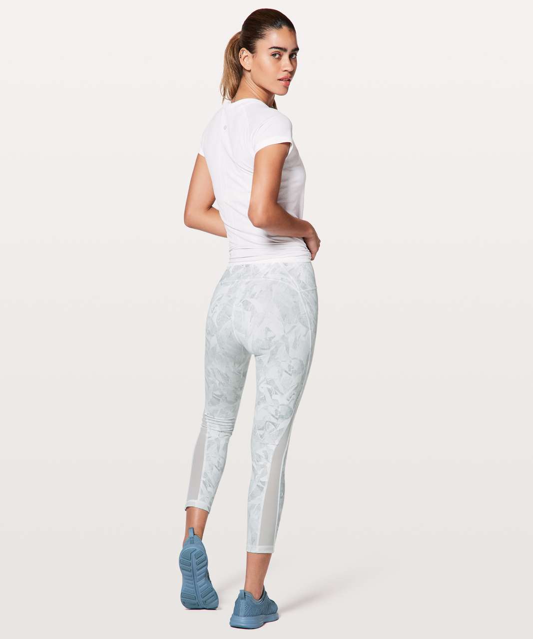 Lululemon Train Times 7/8 Pant *25" - Jasmine White Multi / White