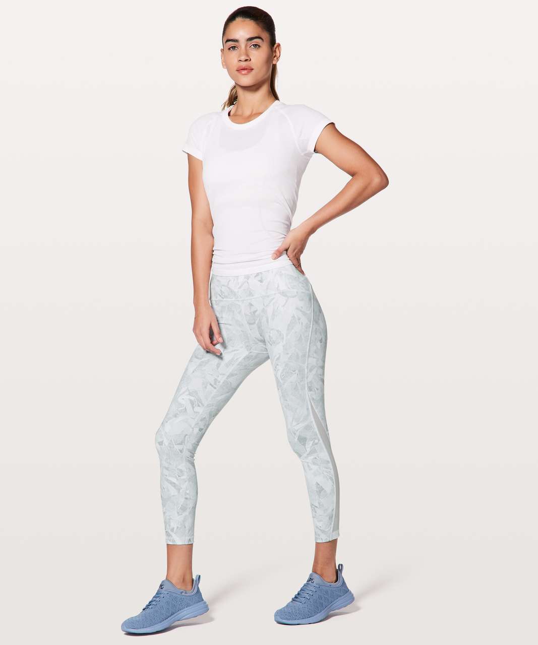 Lululemon Train Times 7/8 Pant *25 - Jasmine White Multi / White