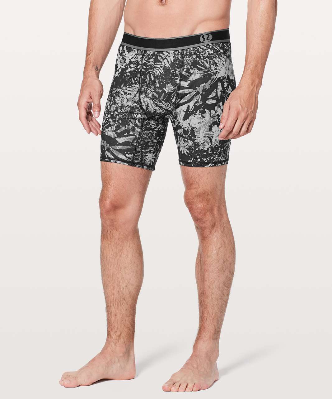 Lululemon Game On Boxer Brief *7.5" - Canopy Ice Grey Black