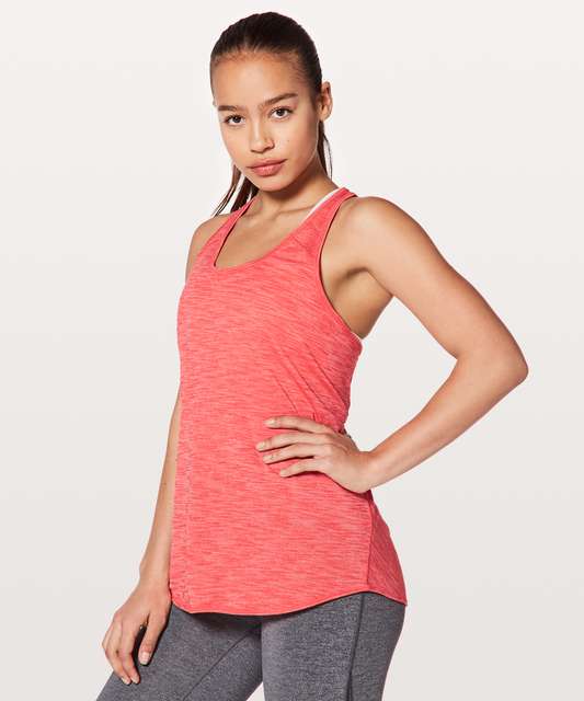 Lululemon Essential Tank - Heathered Black (First Release) - lulu fanatics