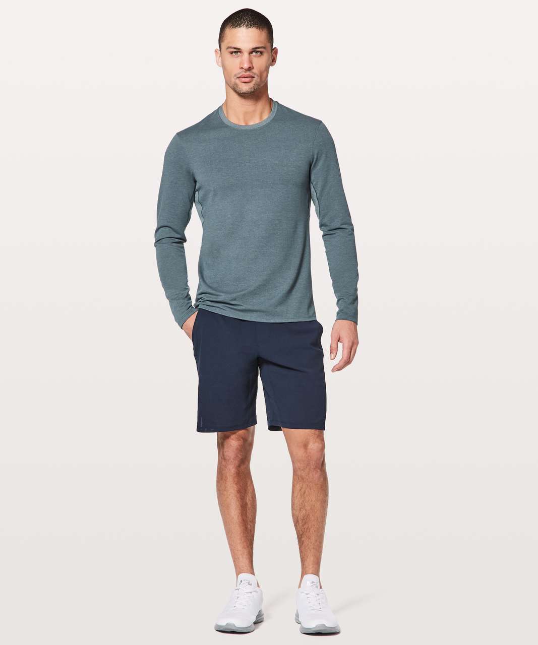 Lululemon Switch Up Long Sleeve - Heathered Iron Blue