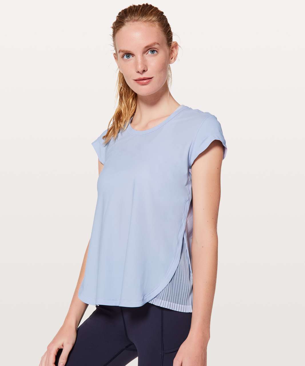 Lululemon Just Pleat It Short Sleeve - Cool Breeze