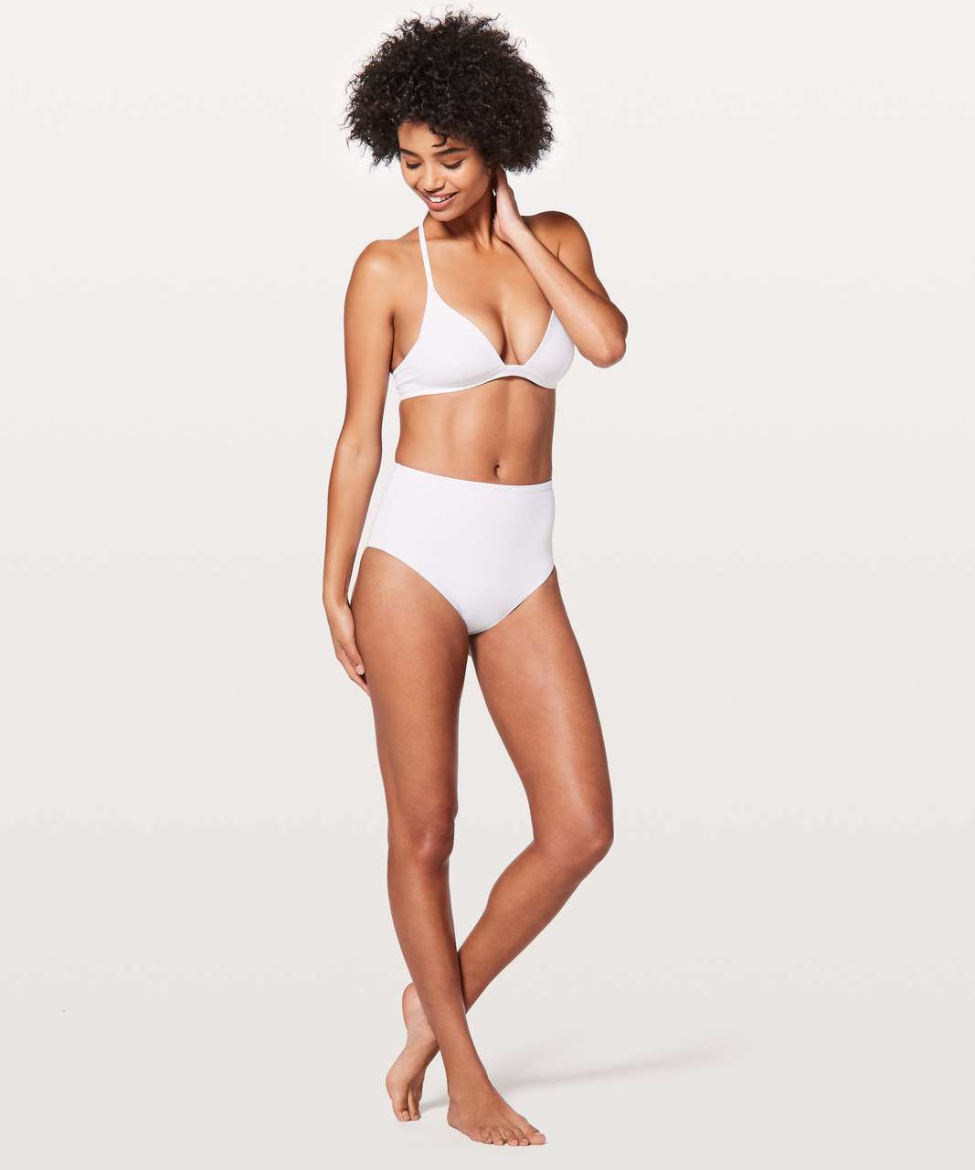 Lululemon Deep Sea High Waist Bottom - White (First Release)