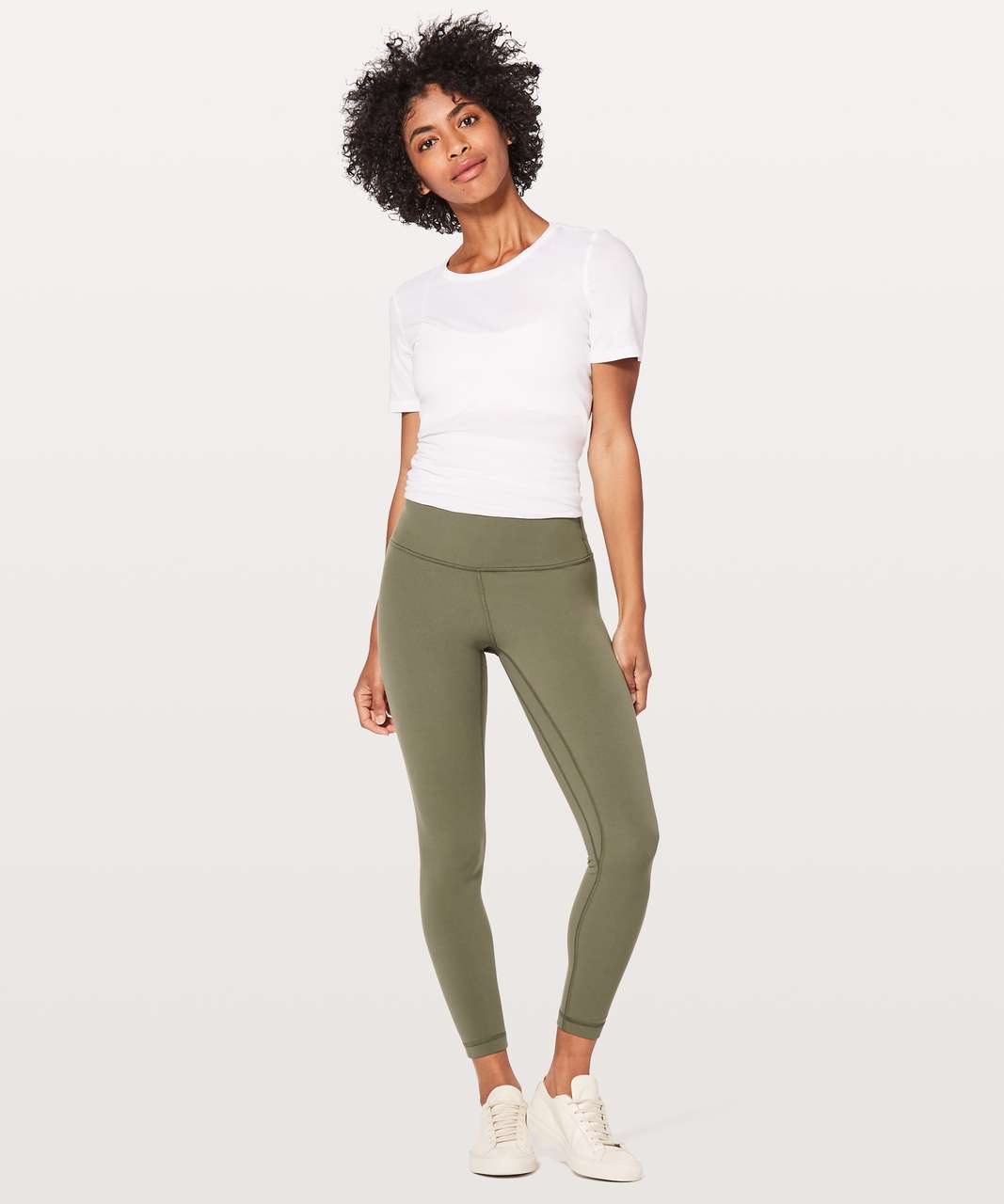 LLL DD Align 25” Leggings (4) Light Sage Medium Olive with Green