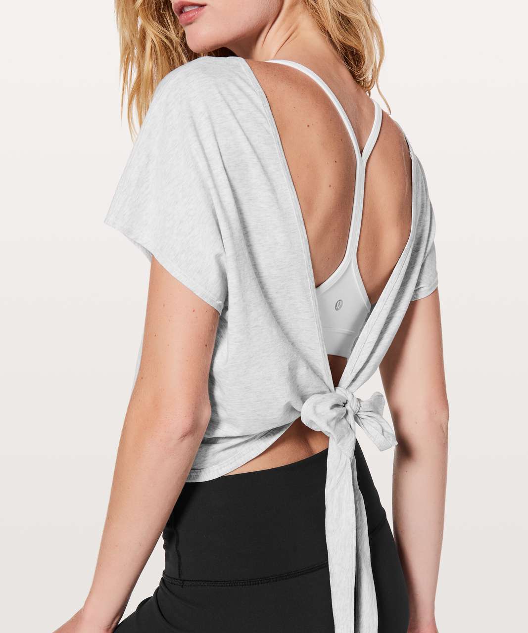 Lululemon Its A Tie Tee - Heathered Core Ultra Light Grey