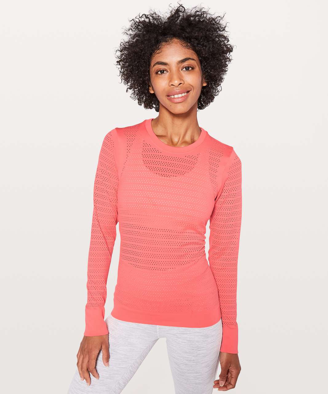 Lululemon Breeze By Long Sleeve *Squad - Light Coral / Light Coral