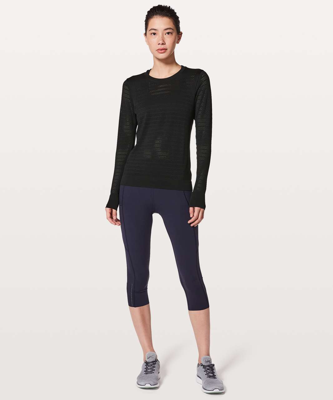 Lululemon Breeze By Long Sleeve *Squad - Black / Black