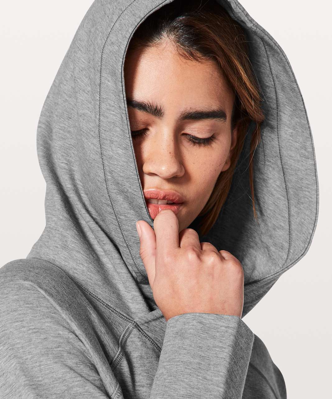 Lululemon Time Out Hoodie - Heathered Bleached Coral / Heathered Medium Grey