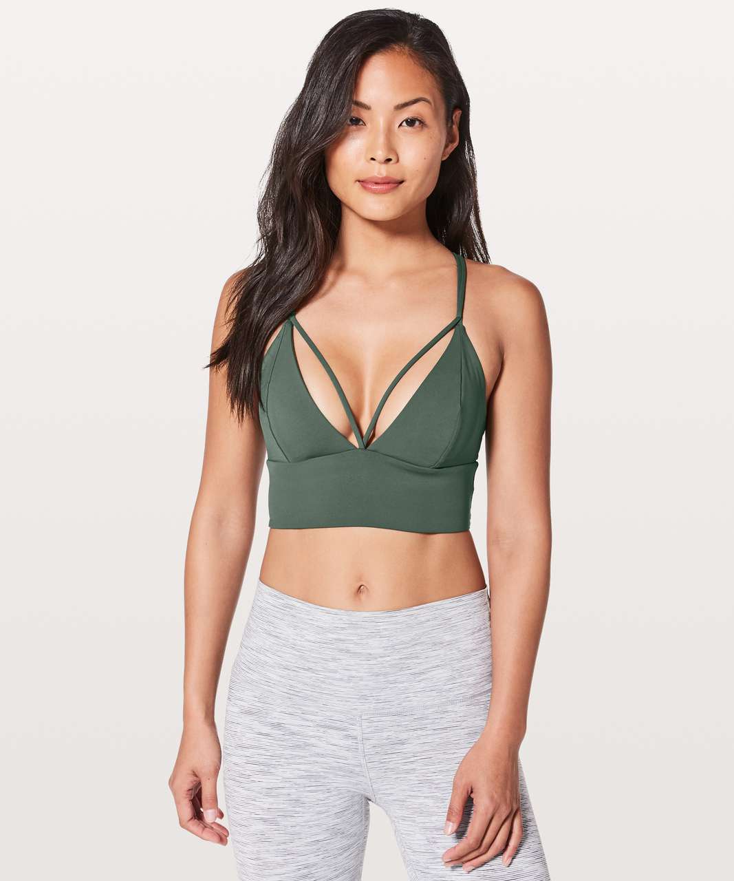 Lululemon Pushing Limits Bra - White - lulu fanatics