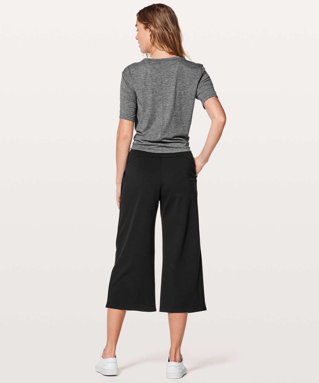 Lululemon Can You Feel The Pleat Crop *21 - Black - lulu fanatics