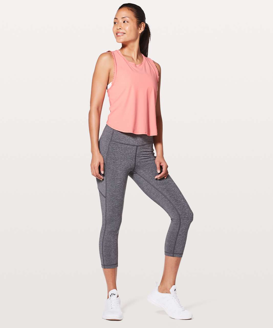 Lululemon Fast As Light Tank *Frilled - Light Coral