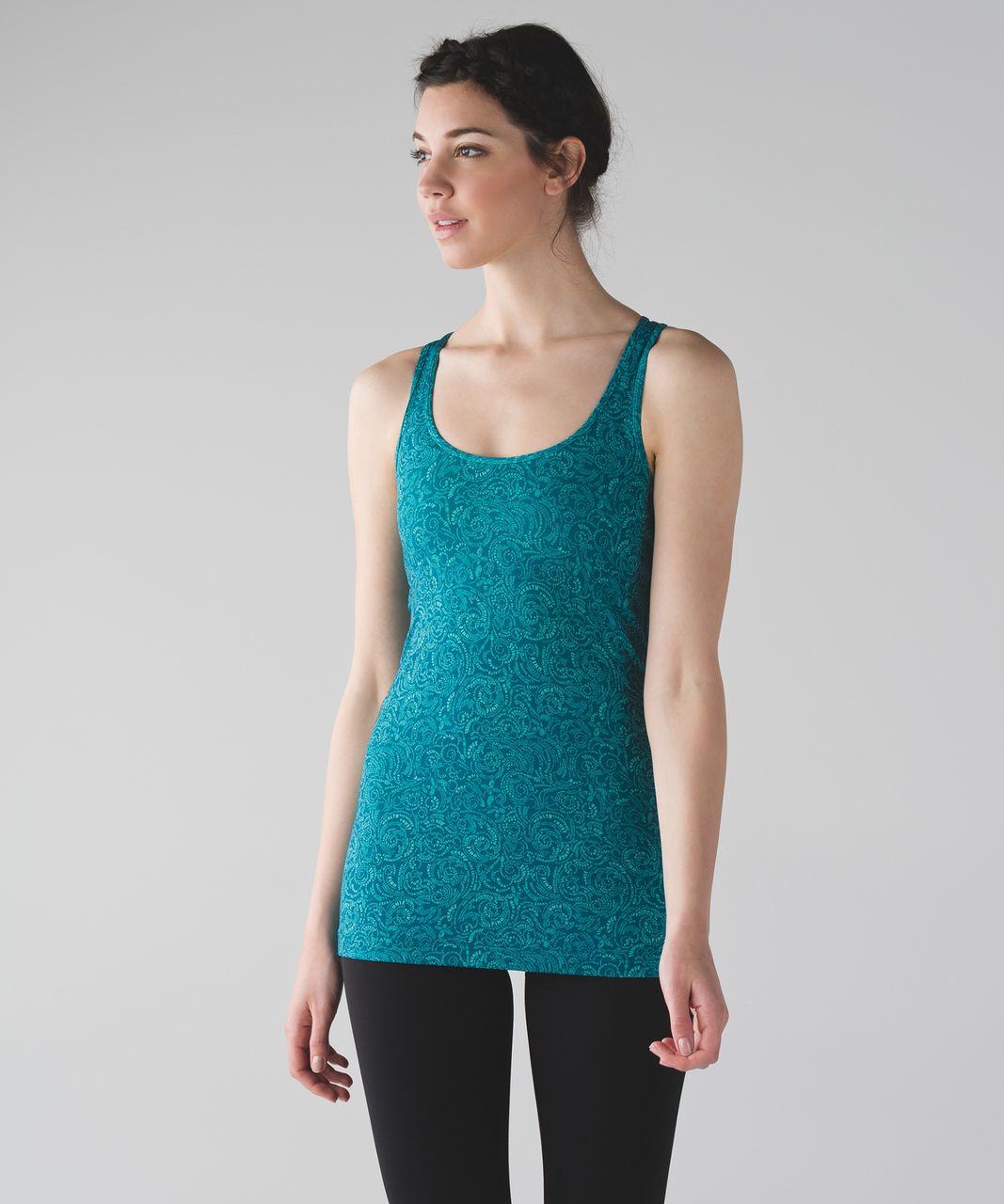 Lululemon Cool Racerback - Foli Manifesto Bali Breeze Tofino Teal