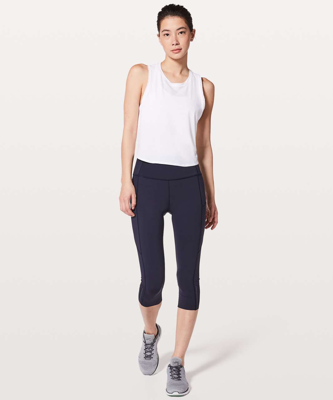 Lululemon Fast As Light Tank *Frilled - White