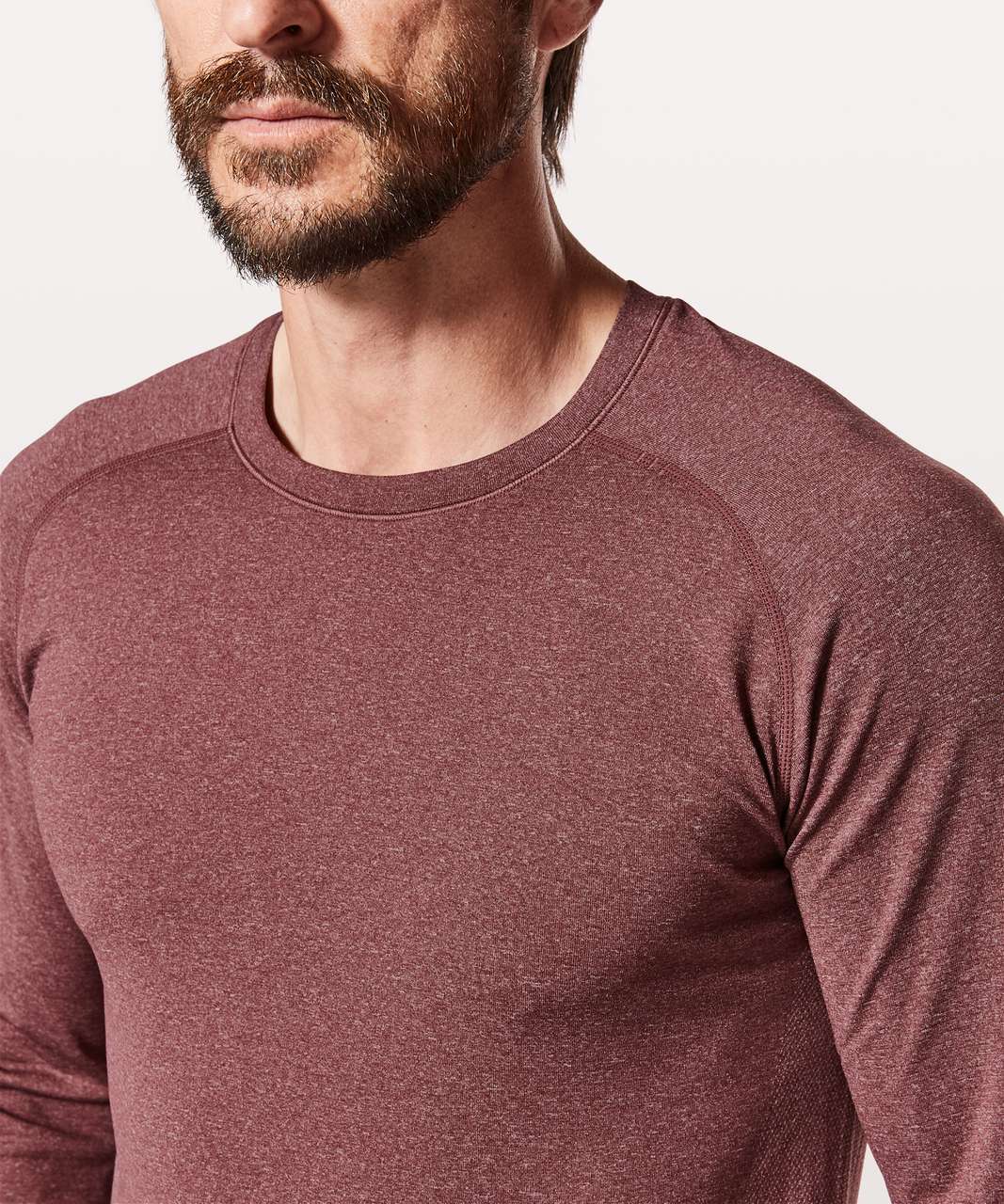 Lululemon Metal Vent Tech Long Sleeve - White / Smoky Red