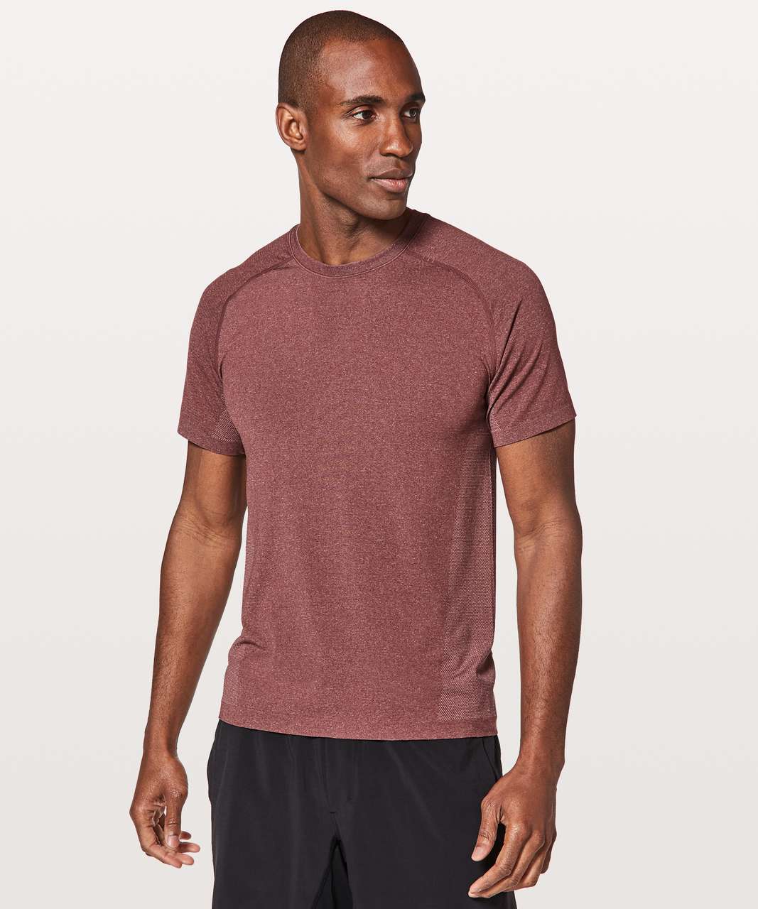 Lululemon Metal Vent Tech Short Sleeve - White / Smoky Red