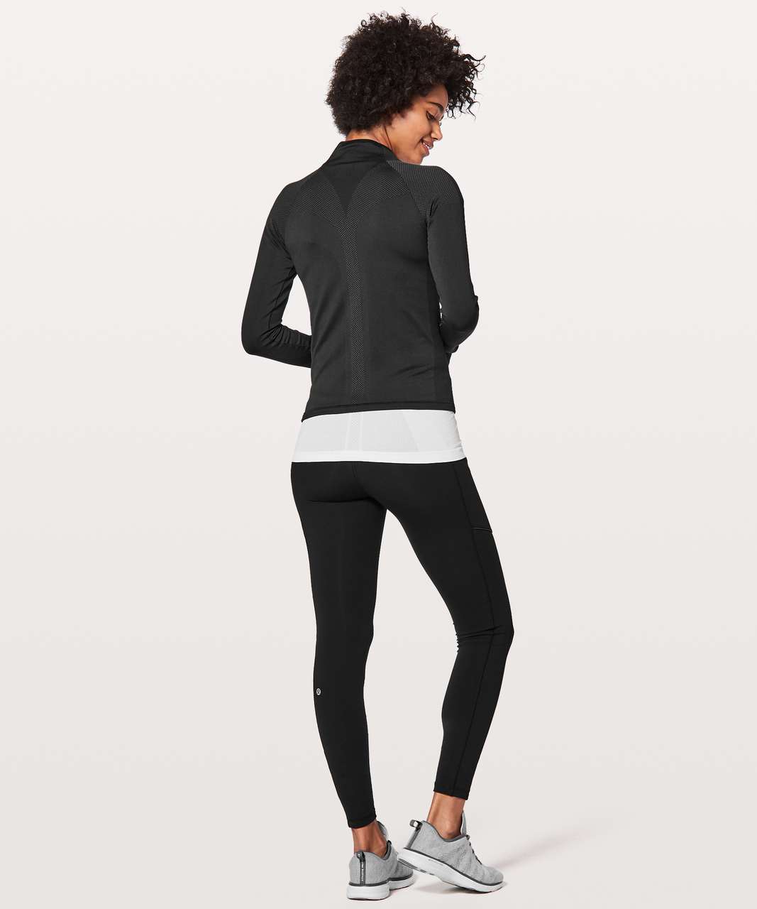 Lululemon Ready To Run Jacket Pinpoint - Black / Nebula