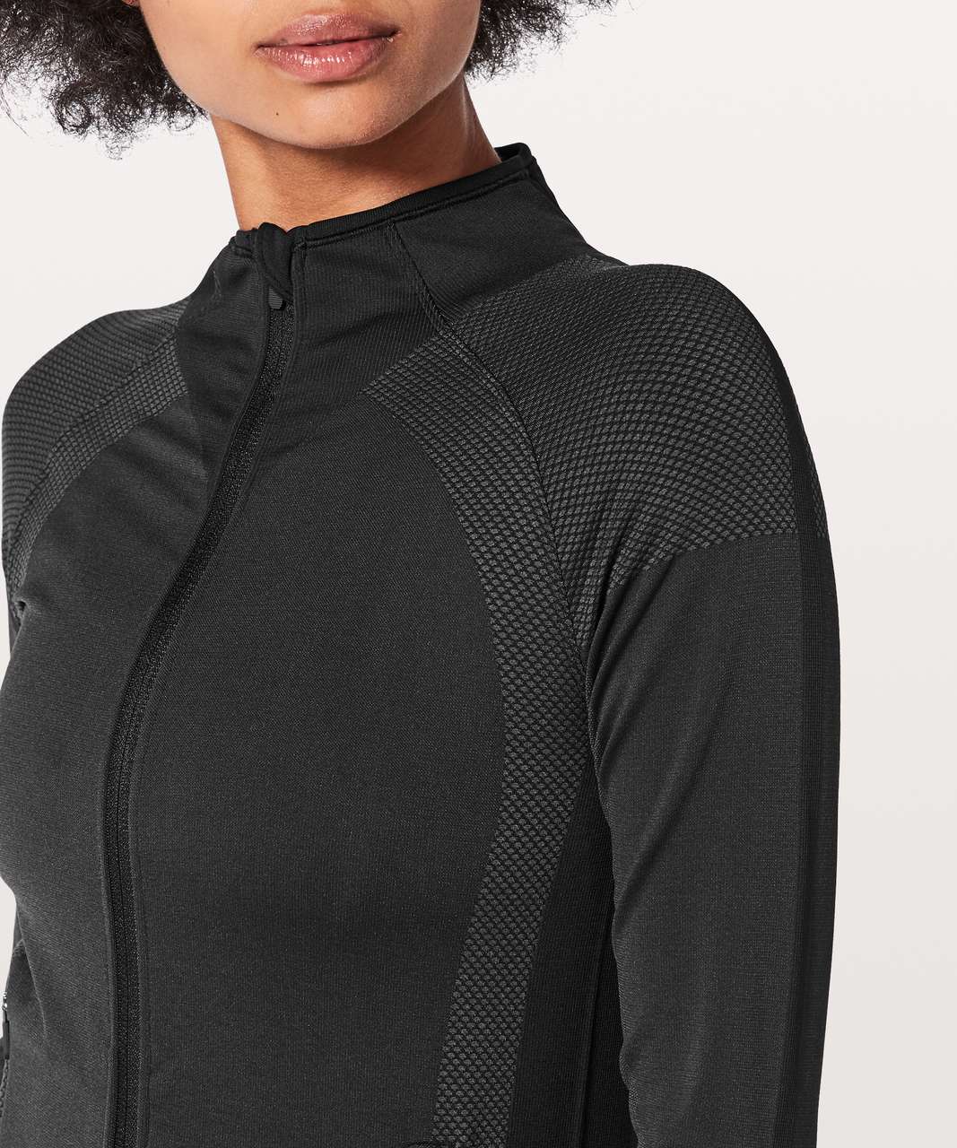 Lululemon Ready To Run Jacket Pinpoint - Black / Nebula