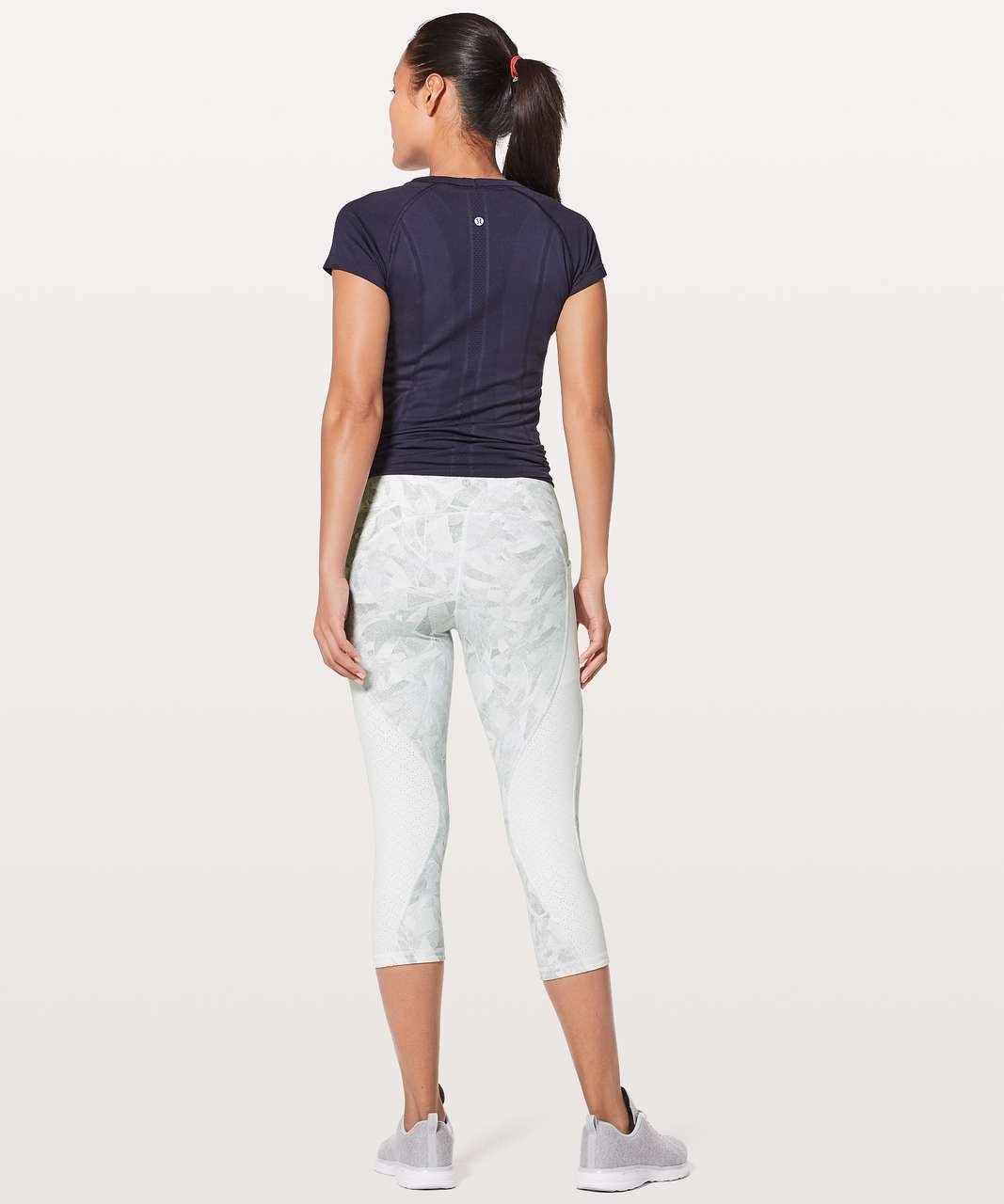 Lululemon Breezy Dot Crop *19" - Jasmine White Multi / White