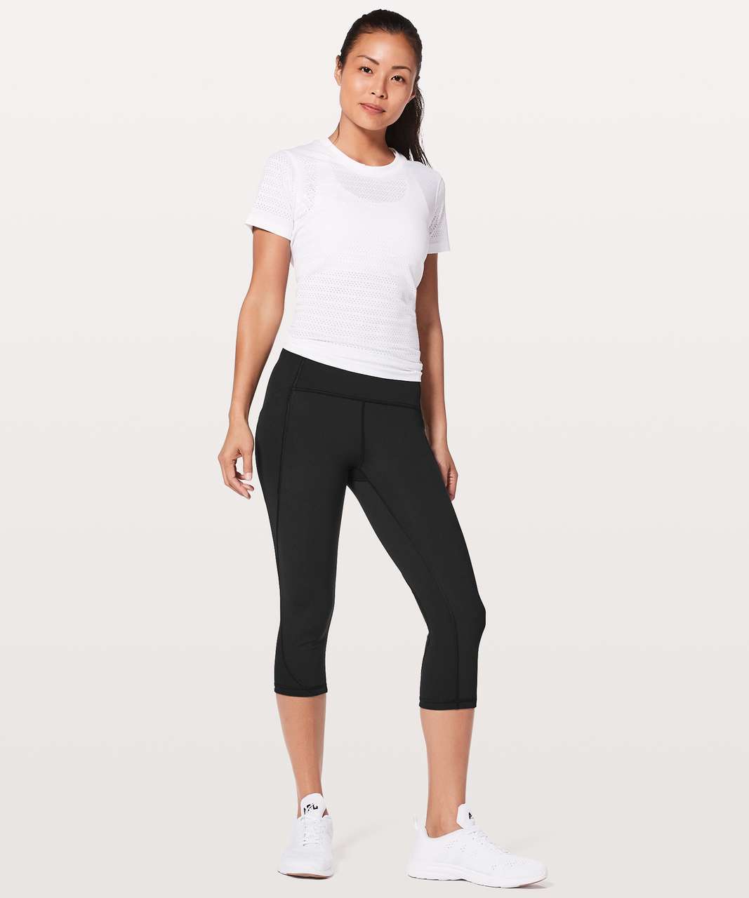 Lululemon Breezy Dot Crop *19" - Black