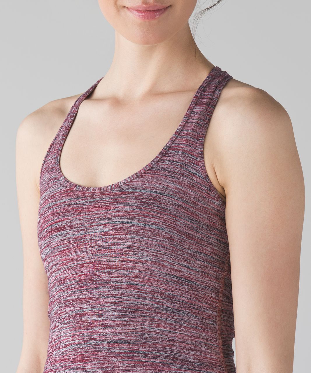 Lululemon Cool Racerback - Space Dye Camo Rosewood Fireside Red