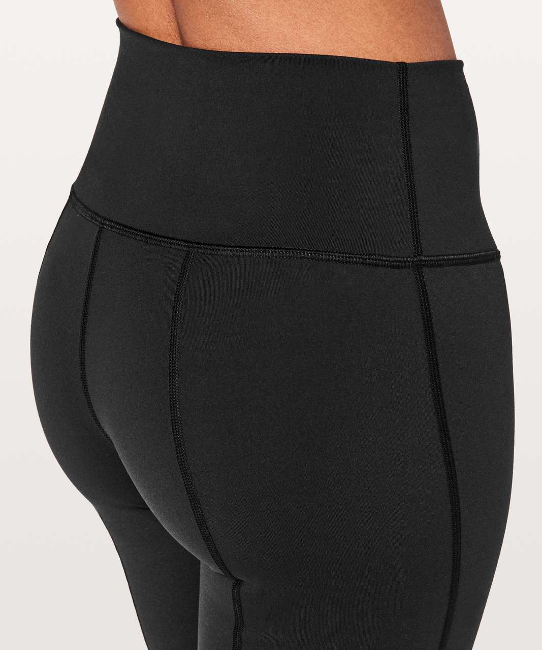 LULULEMON CROP LEGGINGS Size 2 Side & Zipper Back Pockets Black Yoga  Activewear £29.76 - PicClick UK