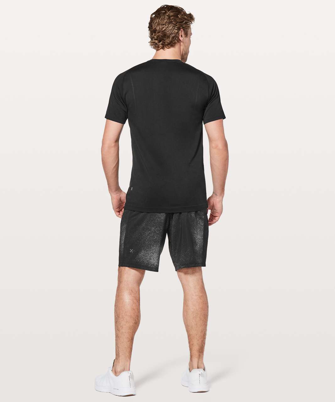 Lululemon Pace Breaker Short *Linerless 9" - Ocean Spray Ice Grey Black