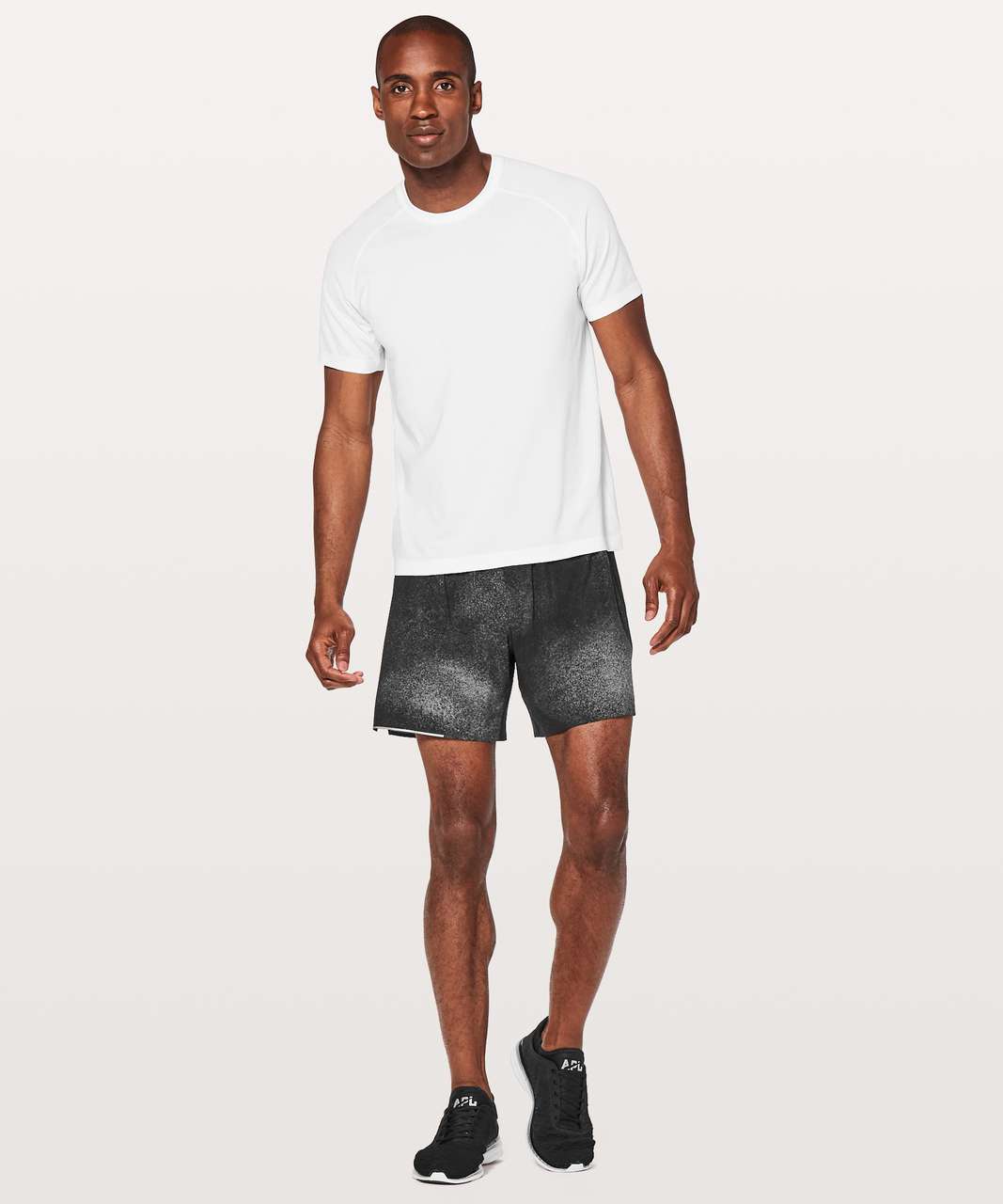 Lululemon Surge Short *6" Updated - Ocean Spray Ice Grey Black