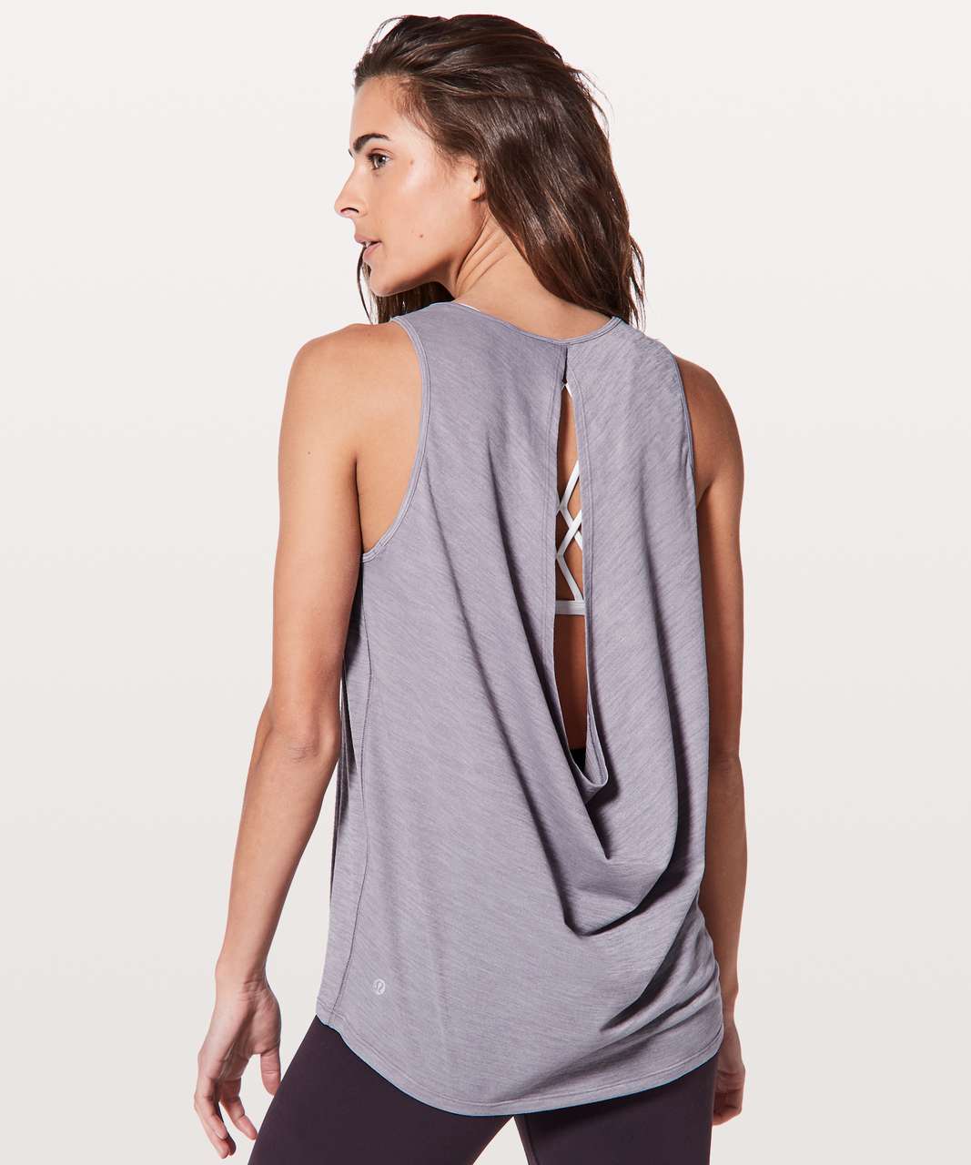 Lululemon Low Key Tank *Silver - Heathered Dusty Dawn