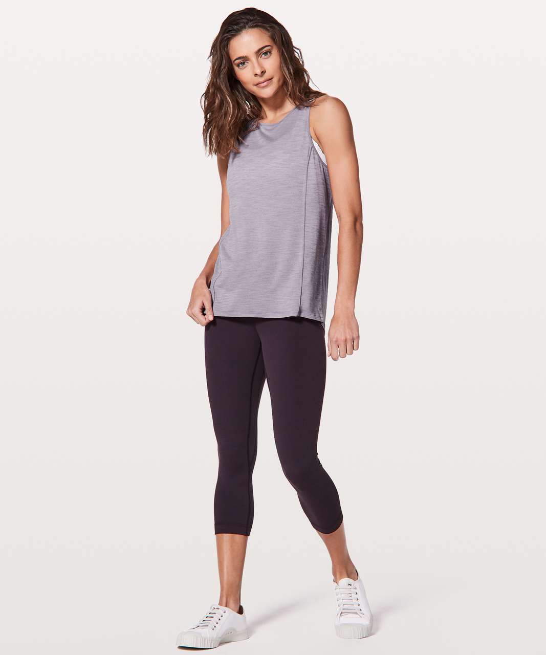 Lululemon Low Key Tank *Silver - Heathered Dusty Dawn