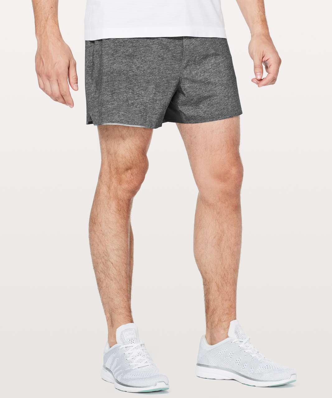 Lululemon Surge Short Out Of Mind Liner 4" - Heathered Texture Printed Greyt Deep Coal