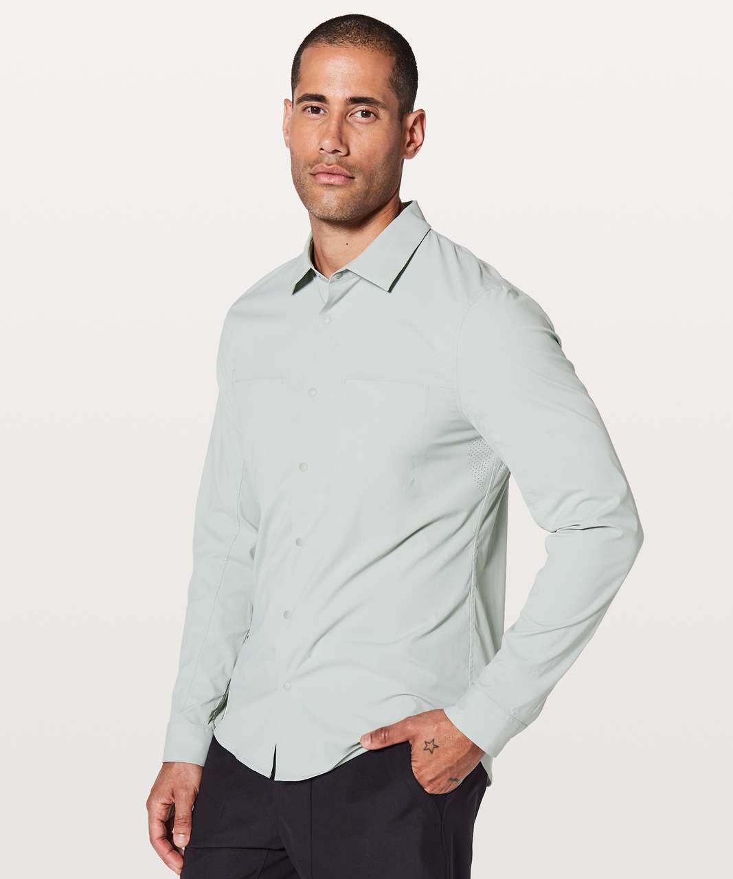 Lululemon Zenway Long Sleeve Buttondown - Sea Salt