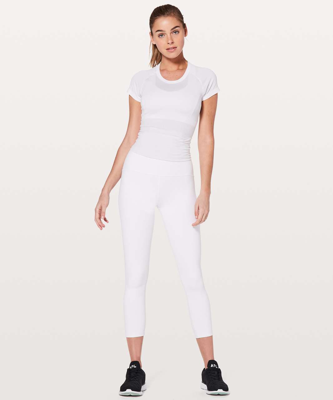 Lululemon (6) Train Times 7/8 Leggings White, Women's Fashion, Activewear  on Carousell