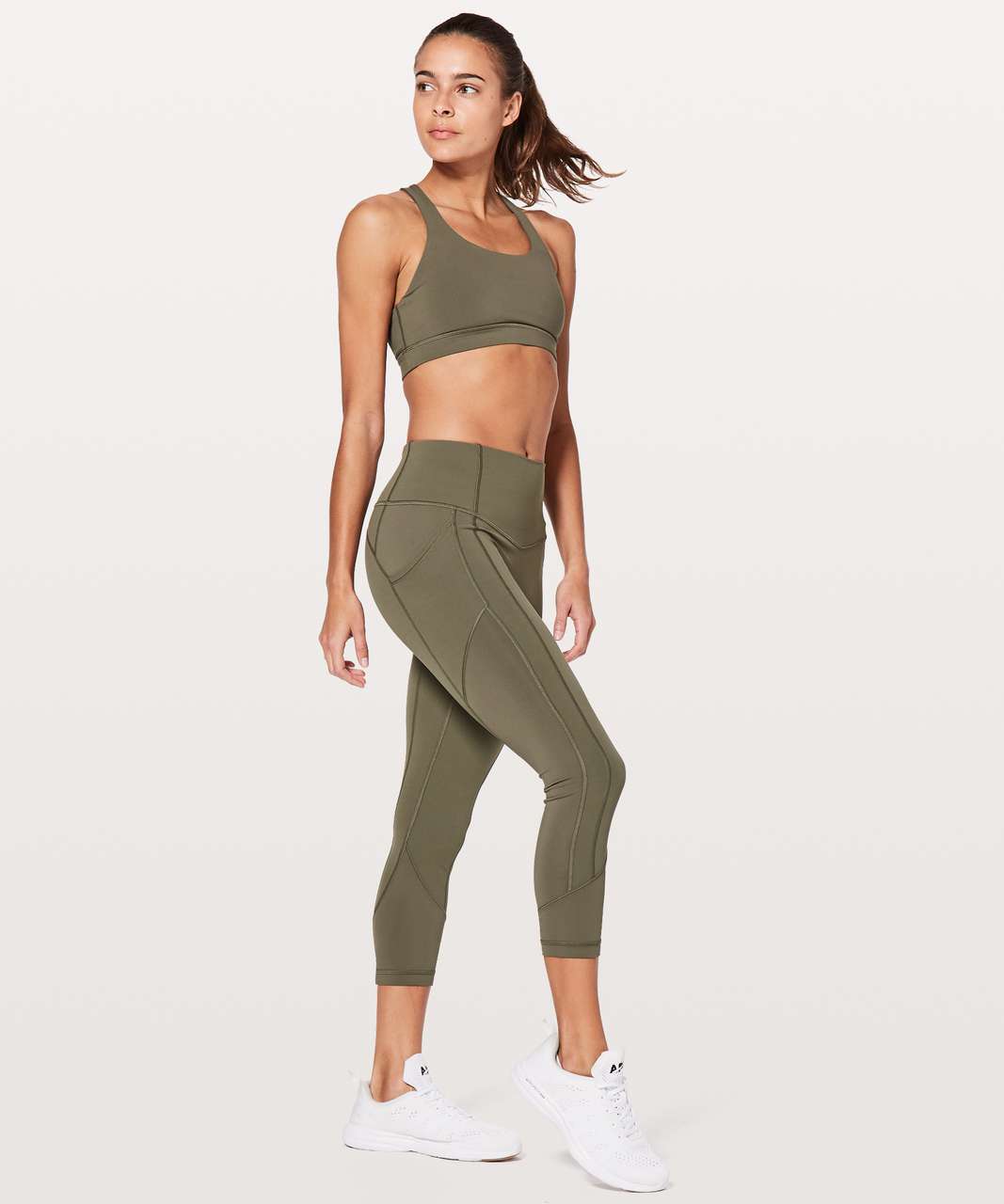 Lululemon All The Right Places Crop II *23" - Sage